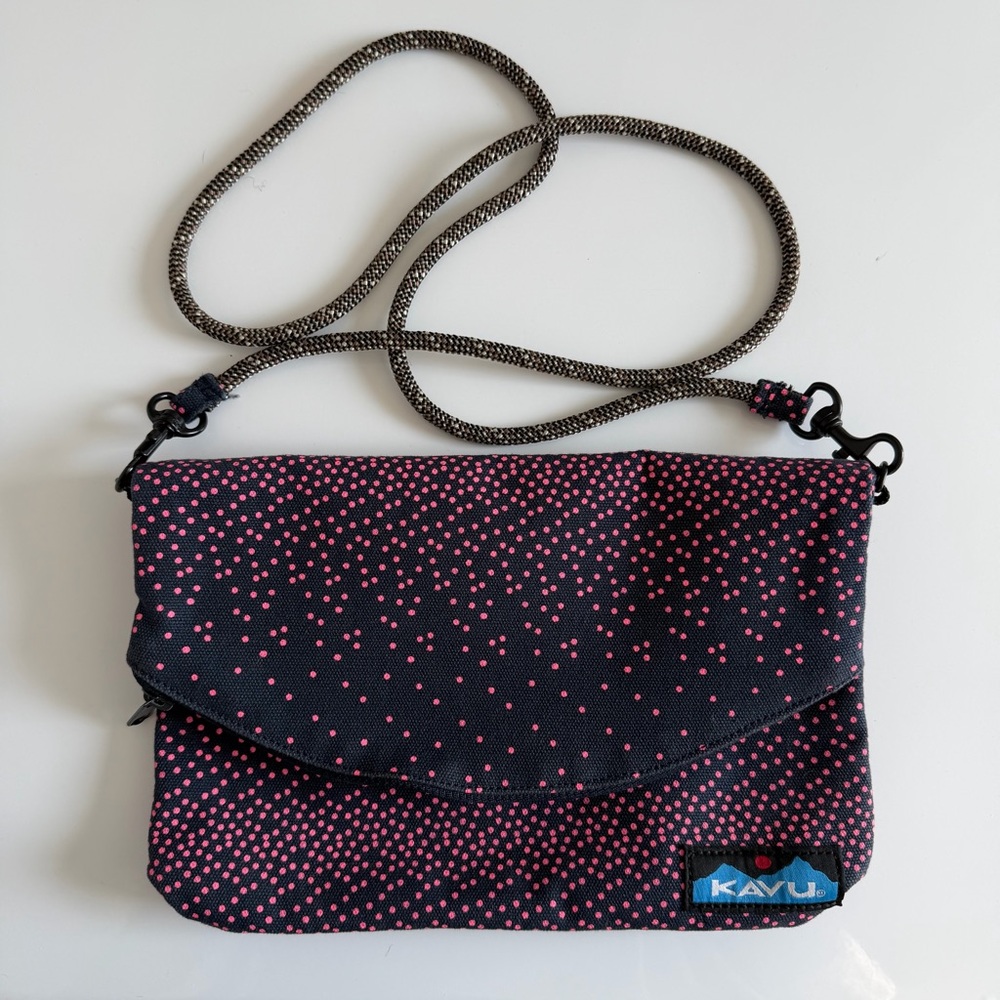 KAVU Pink Dot Crossbody Bag